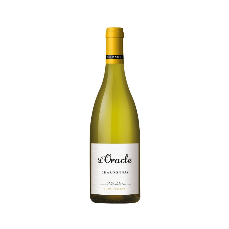 Bouteille de vin L'ORACLE Chardonnay Sieur d'Arques Le Vin du Sud