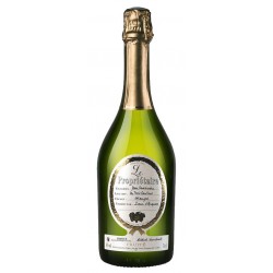 Bouteille de vin mousseux, verre champagne blanquette méthode ancestrale "Le propriétaire" raisin blanc Sieur d'Arques