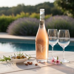 Bouteille de vin rosé Le Rosé de Vendéole - Le Vin du Sud
