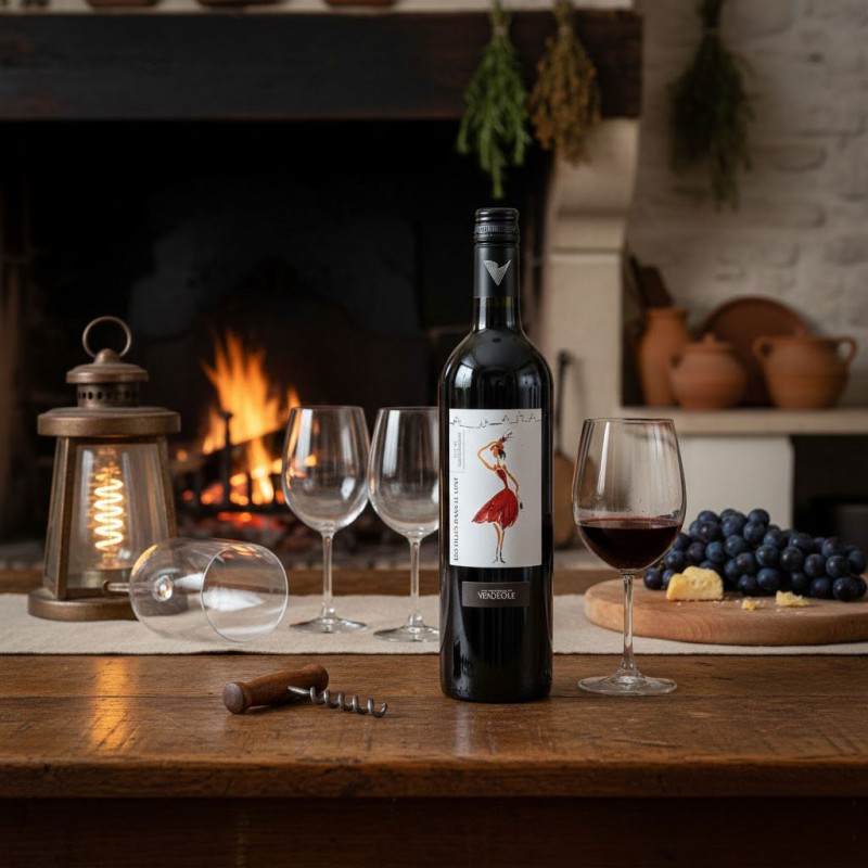 Bouteille de vin Des filles dans le vent vin rouge - cave Vendéole