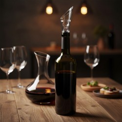Décanteur aérateur pour bouteille de vin